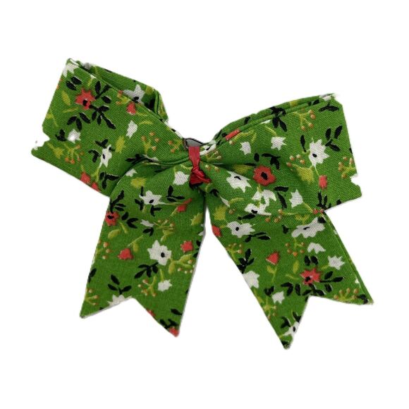 Lot of 4 Vintage Quilted Fabric Patchwork Christmas Tree Ornaments Handmade - Picture 5 of 12